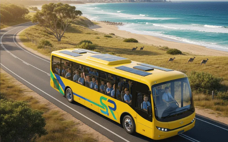 School administrator reviewing 2026 transport budget with StudentRide dashboard.