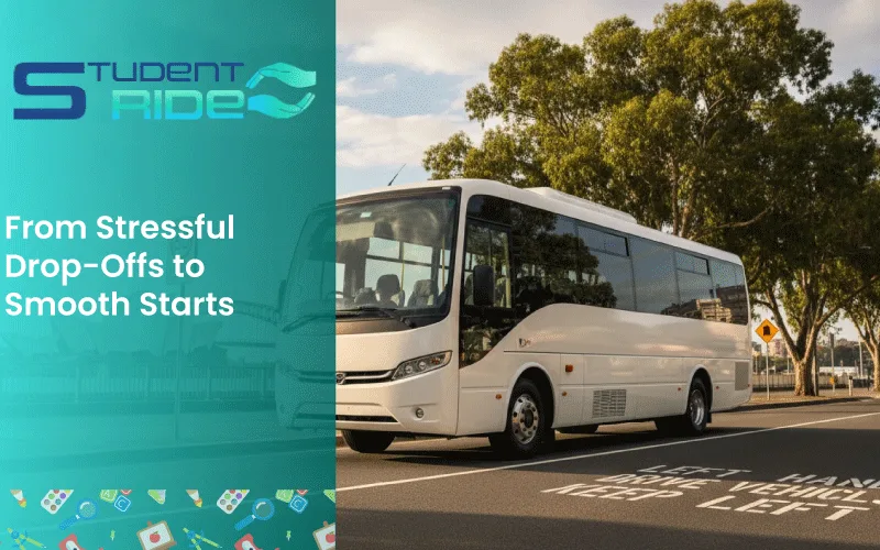 Parent using StudentRide app to track school bus in real-time